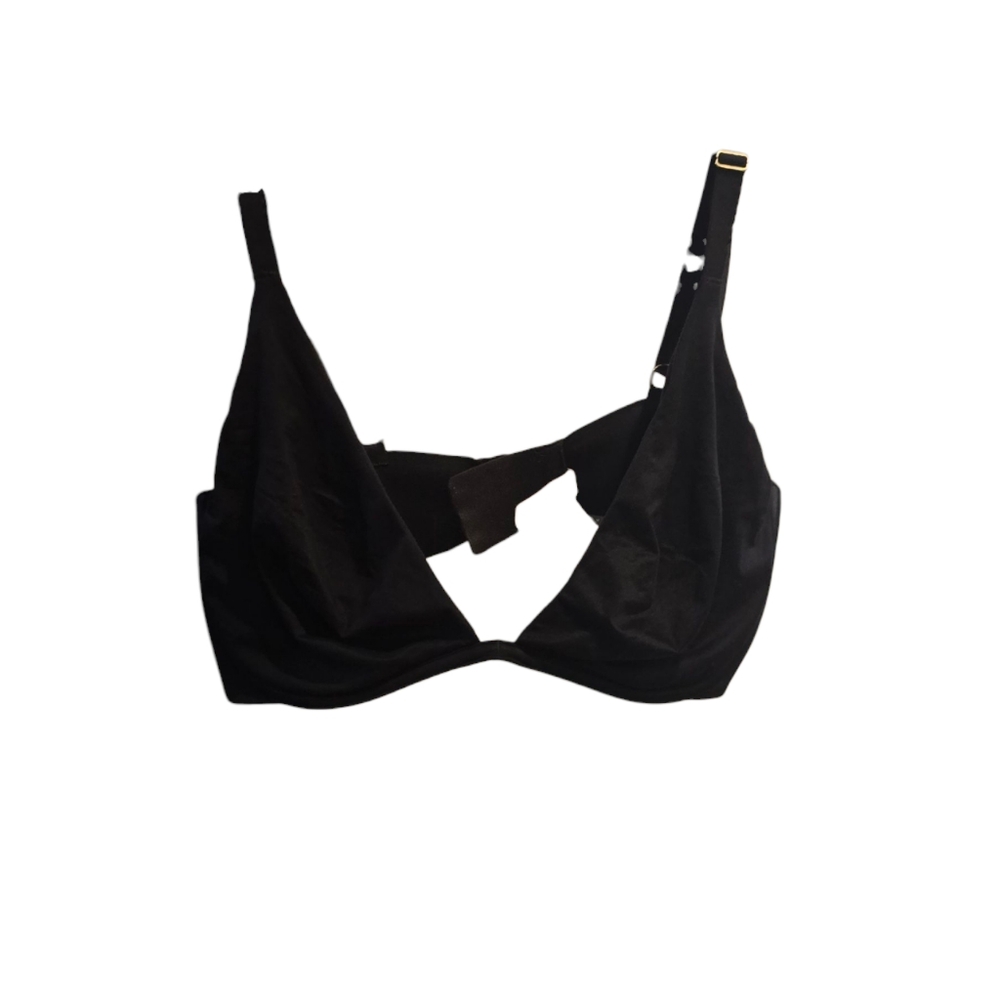 💜 Incredible By Victoria's Secret Unlined Plunge Black Bra 36DD